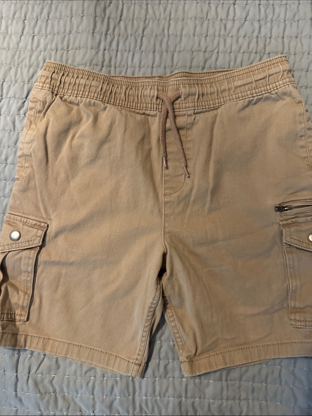 wonder nation Tan Cargo Drawstring Shorts